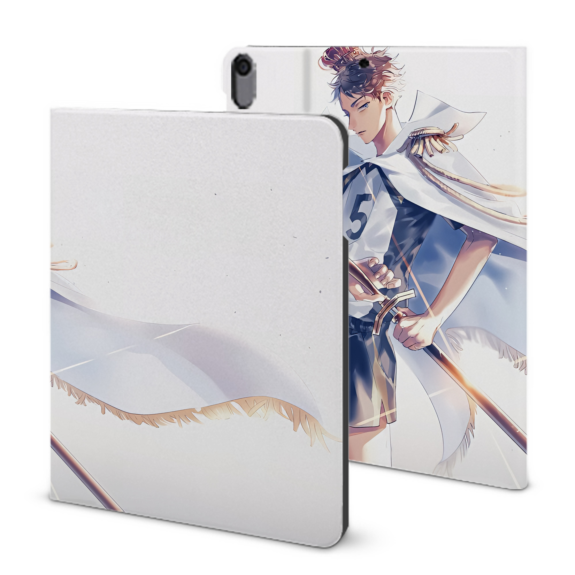 （画像用） ハイキュー!! Haikyu!! IPad ケース ブック型 PUレザー TPU 耐衝撃 軽量 薄型 ペン収納なし 全面保護 IPad 各モデル対応